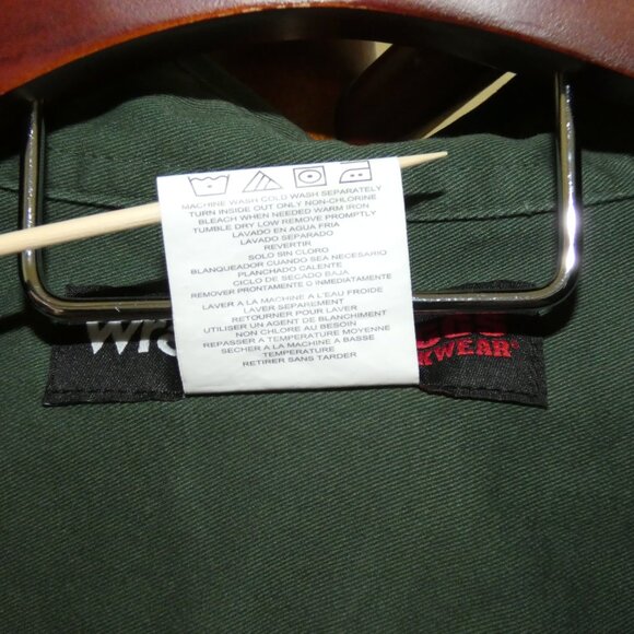 Wrangler Riggs Workwear green long sleeve shirt - Picture 3 of 4
